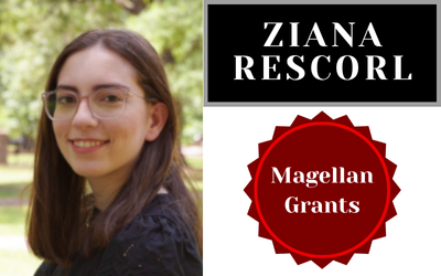 Ziana Rescorl Receives Magellan Apprentice Grant AND Magellan Mini-Grant!  